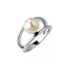 Mia silver ring with a freshwater pearl