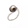 Johana silver ringwith a Tahitian pearl