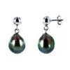 Caline 18k gold earrings with Tahitian pearls