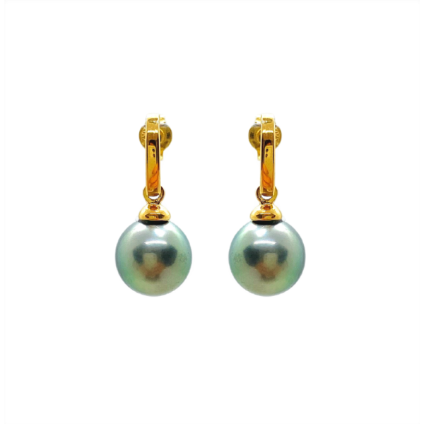 Boucles d'oreilles Femme - Perle de tahiti - Or 18 Carats - 3612030382406